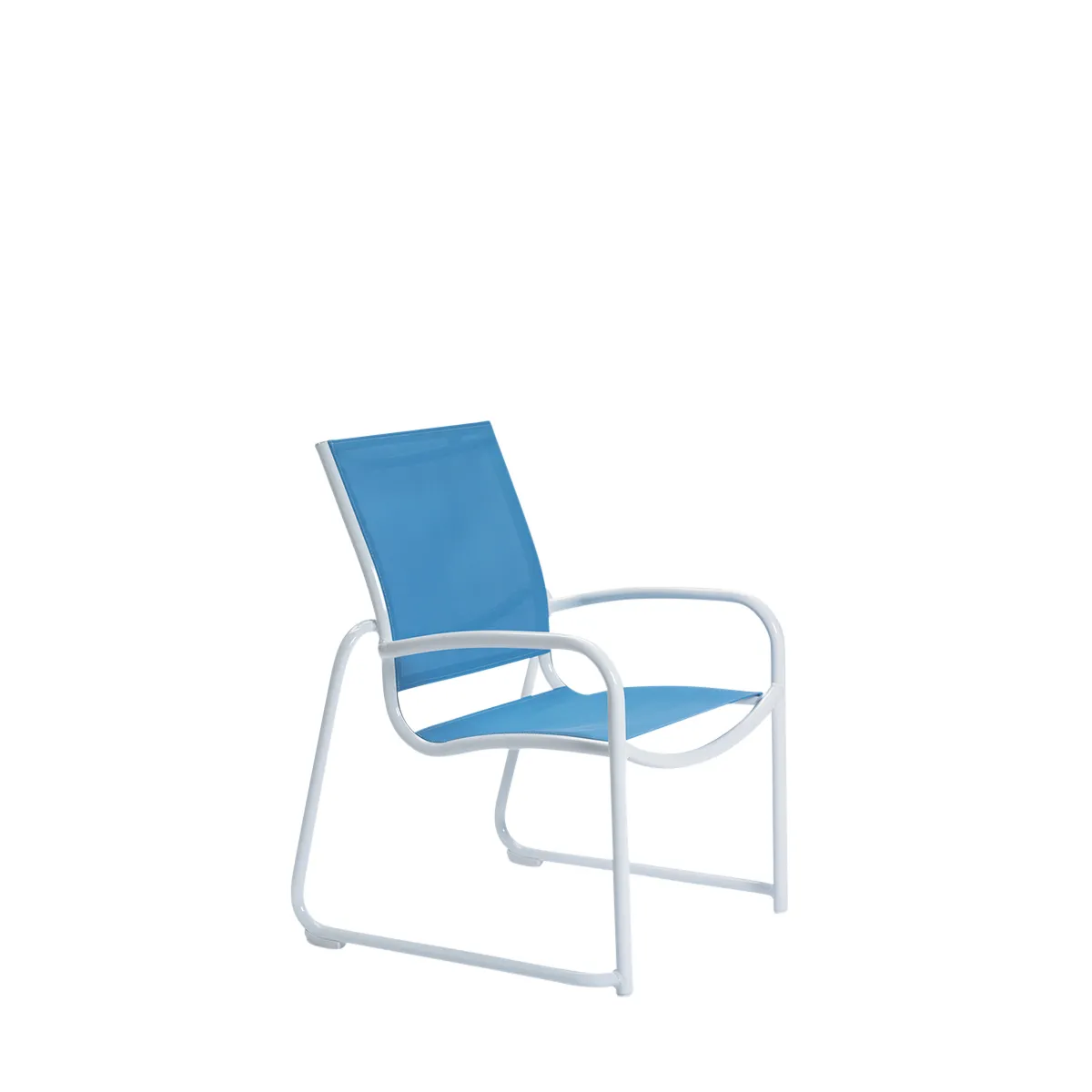 Millennia Relaxed Sling Sled Base Dining Chair