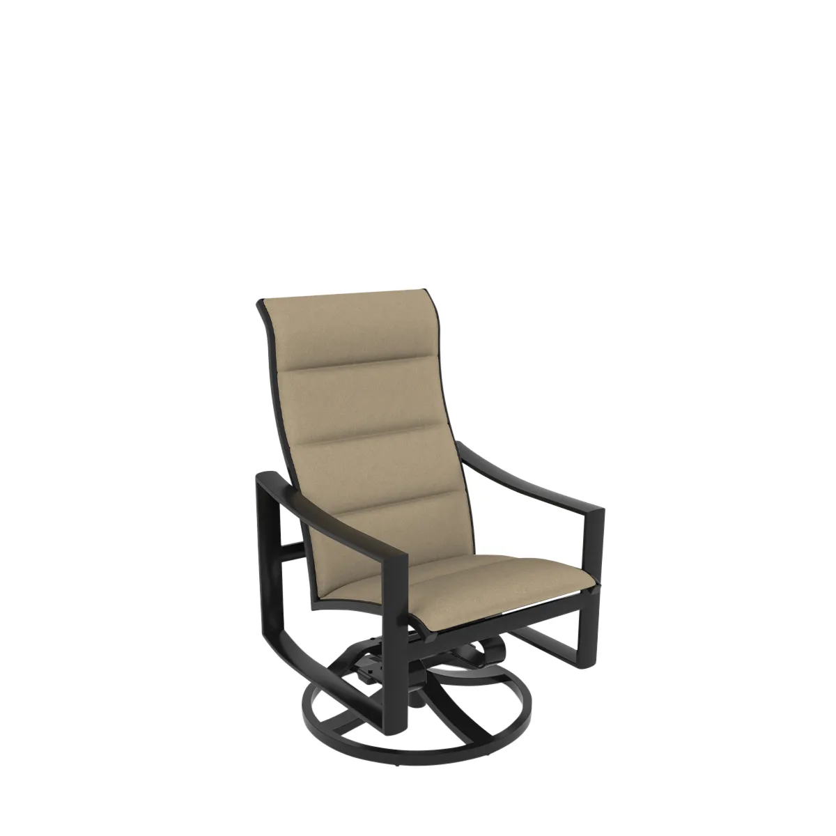 Kenzo Padded Sling High Back Swivel Rocker