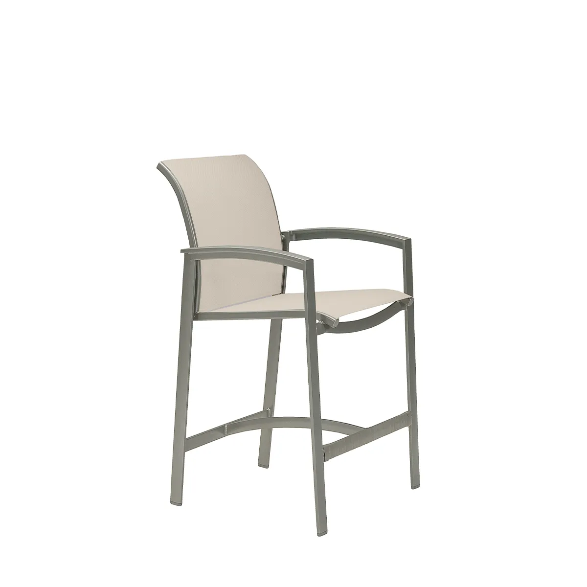 Elance Relaxed Sling Stationary Bar Stool