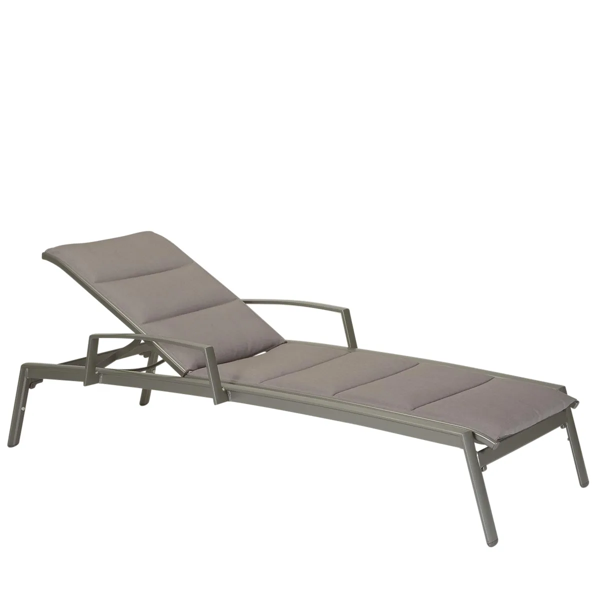 Elance Padded Chaise Lounge with Arms
