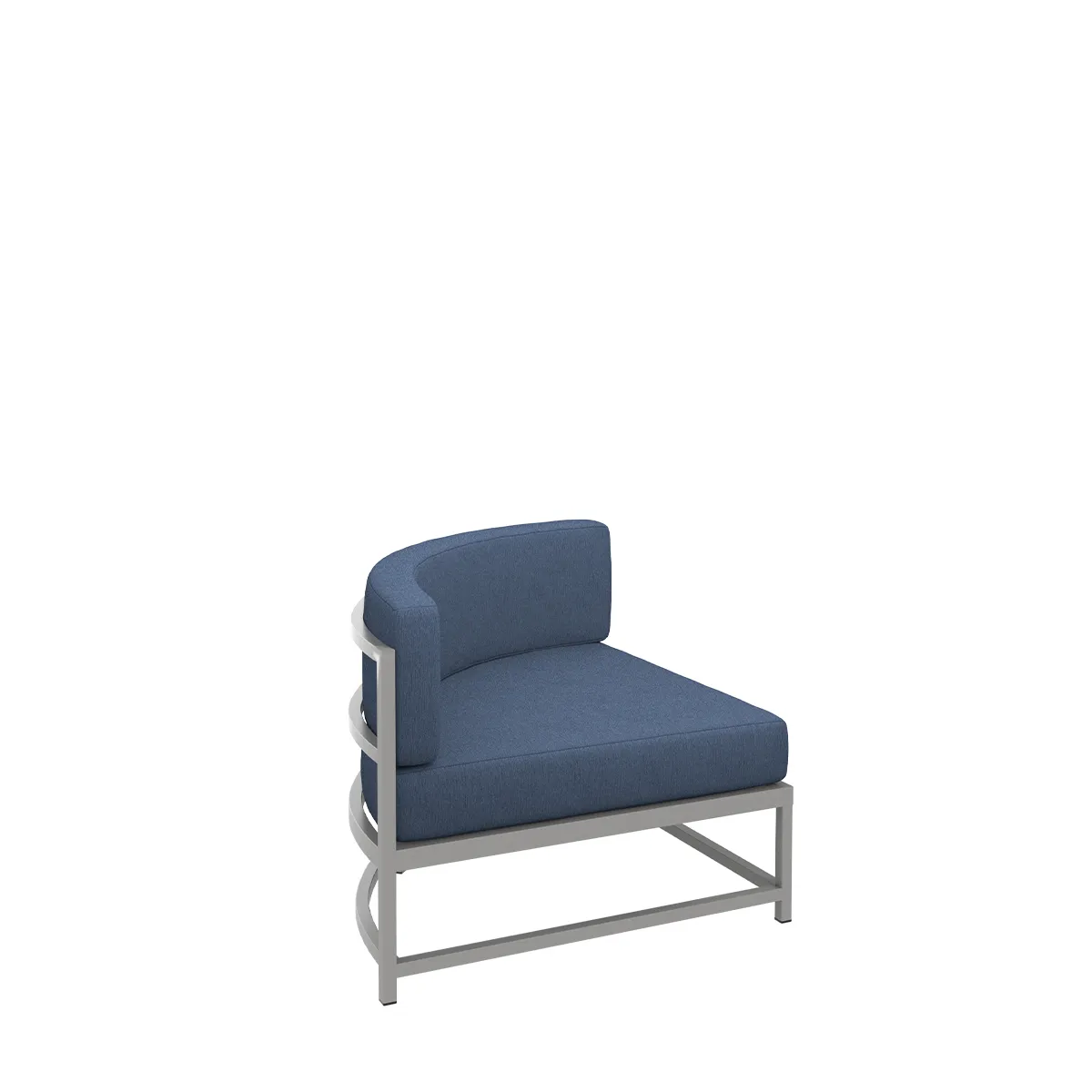 Cabana Club Cushion Curved Corner Module (17" Seat Height)