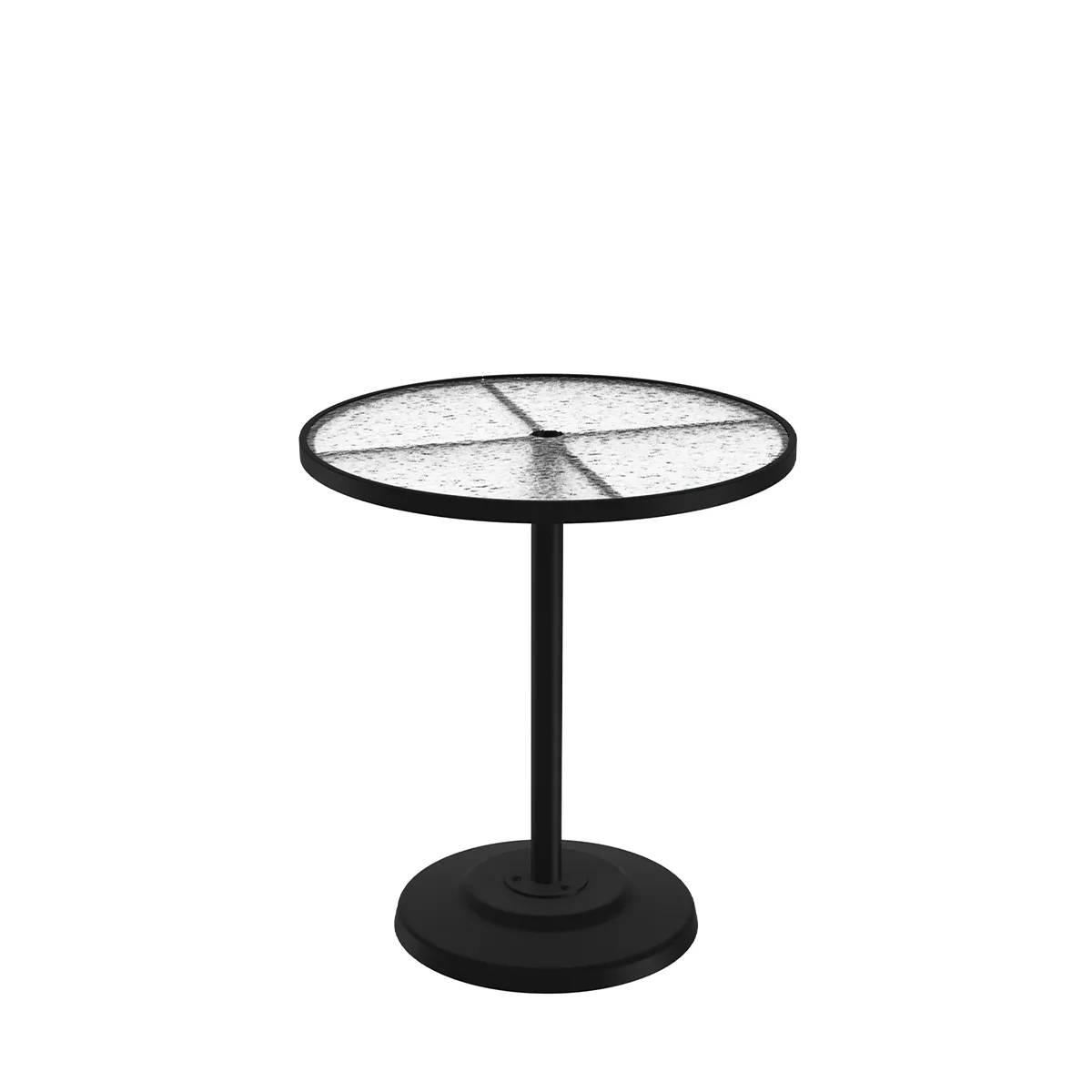 Acrylic Round 36" CFA Base Pedestal Umbrella Bar Table, KD