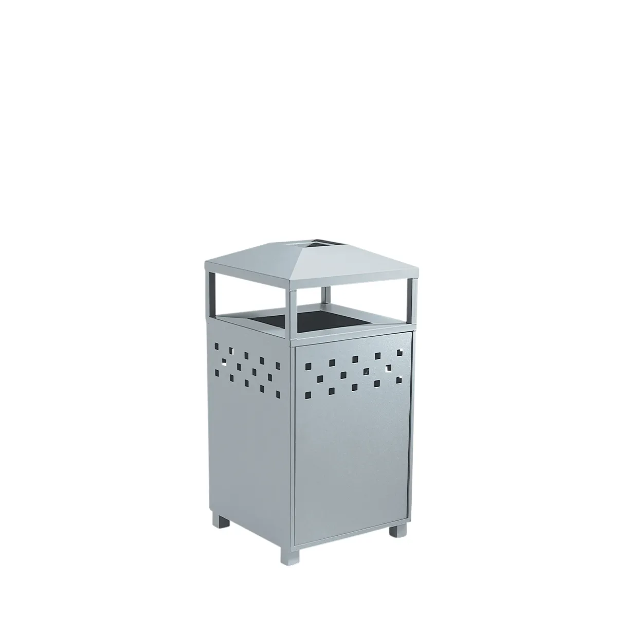 Boulevard Waste Receptacle with Ash Urn