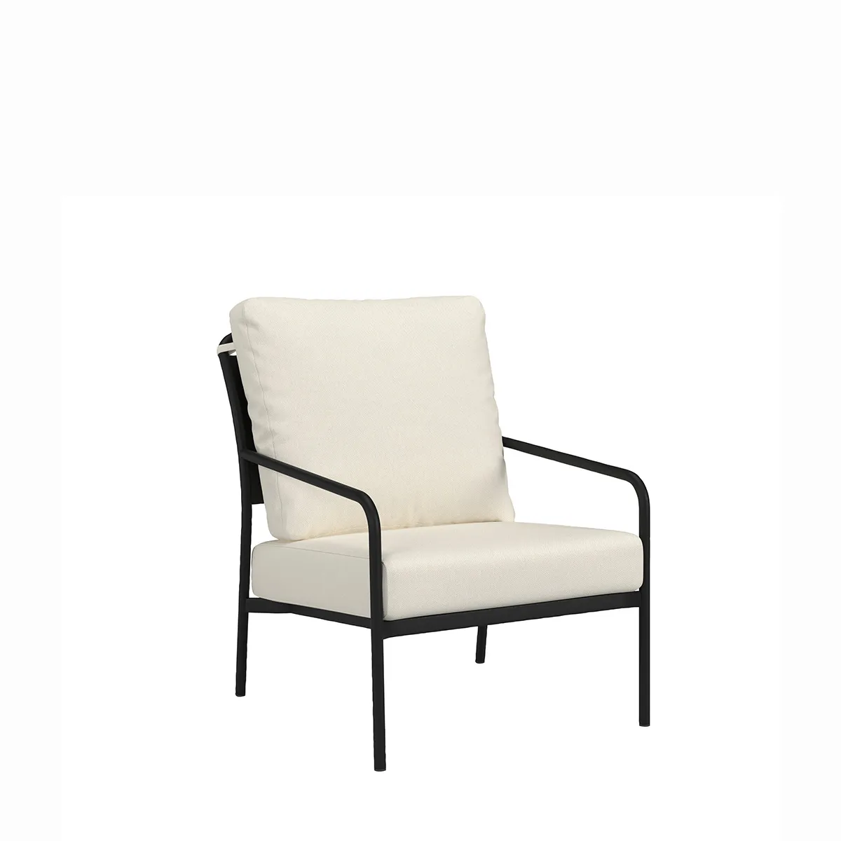 Kahana Solid Back Cushion Lounge Chair