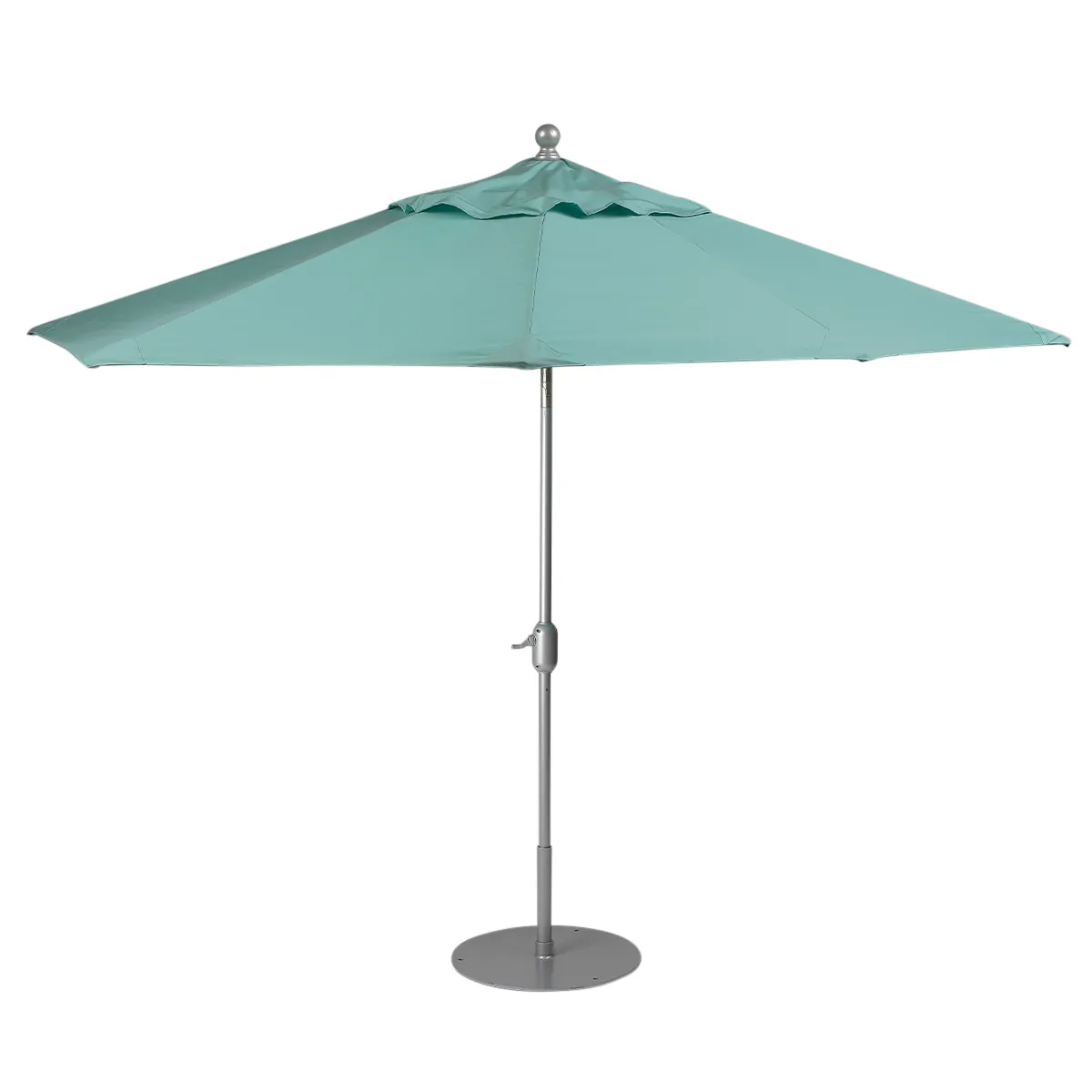 Portofino II, Oval 8' x 10' Auto-Tilt, Crank Lift Umbrella, KD Pole