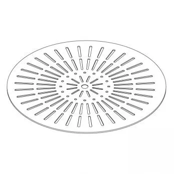 30" Round Patterned Aluminum Umbrella Top, La'Stratta