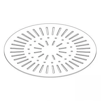 20" Round Patterned Aluminum Top, La'Stratta