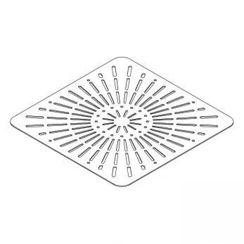 24" Square Patterned Aluminum Top, La'Stratta