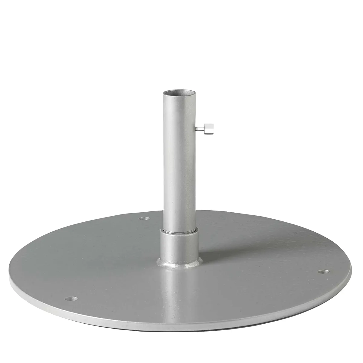 Steel Plate Base, 20" Round, 1.5" Pole, Table Height