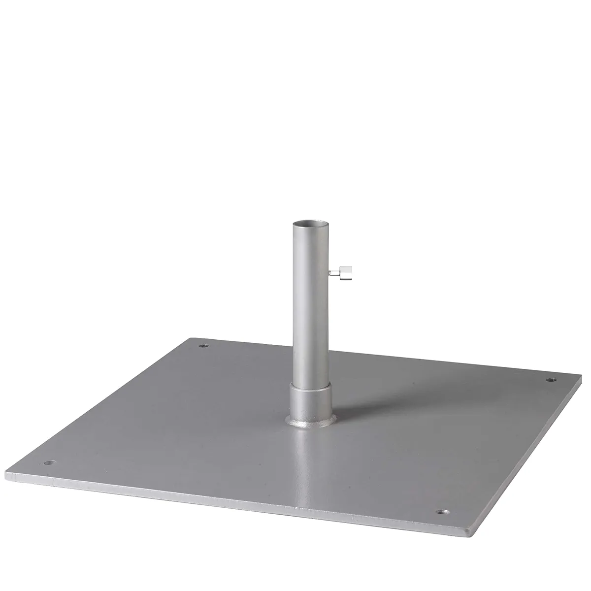 Steel Plate Base, 24" Square, 1.5" Pole, Table Height