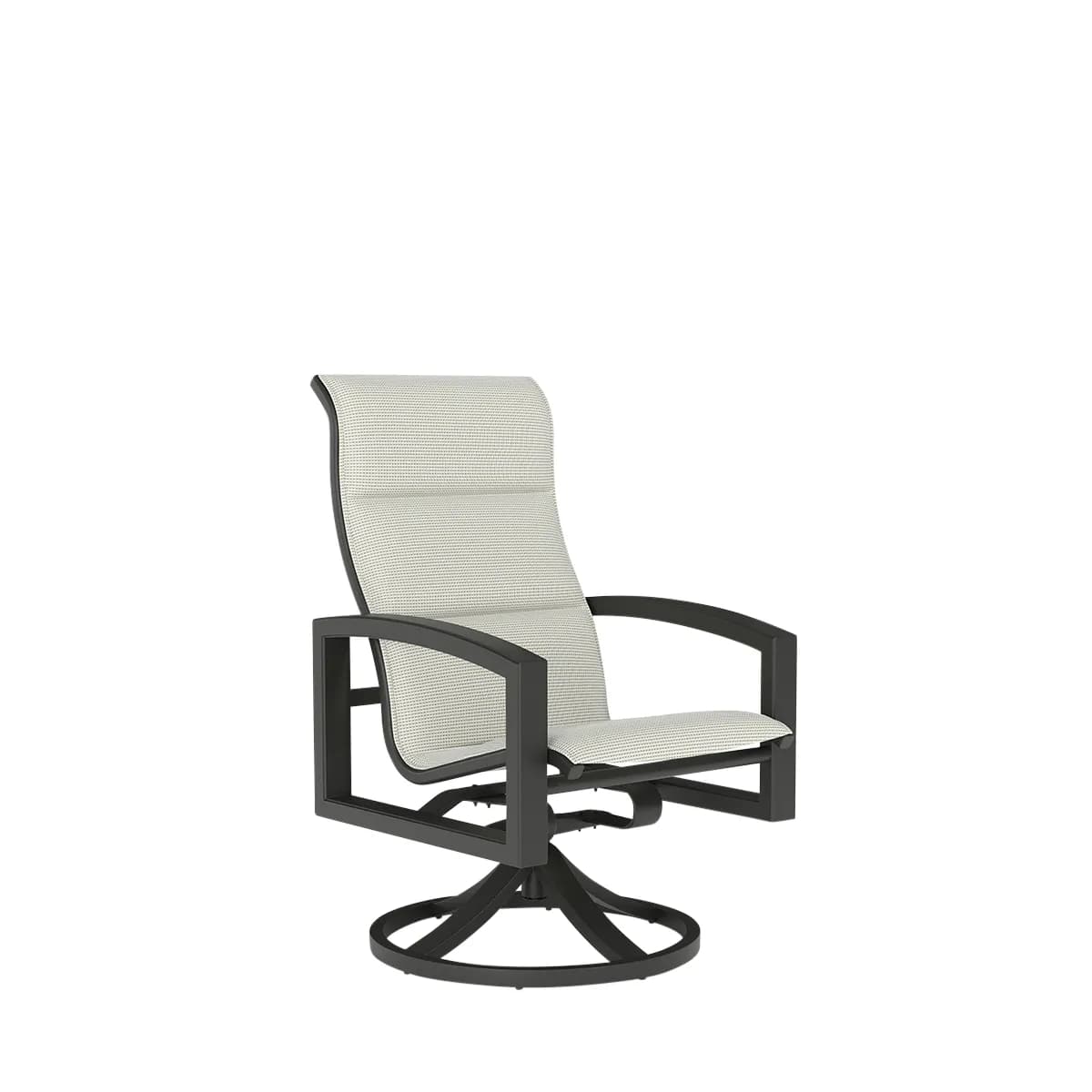 Lakeside Padded Sling High Back Swivel Rocker