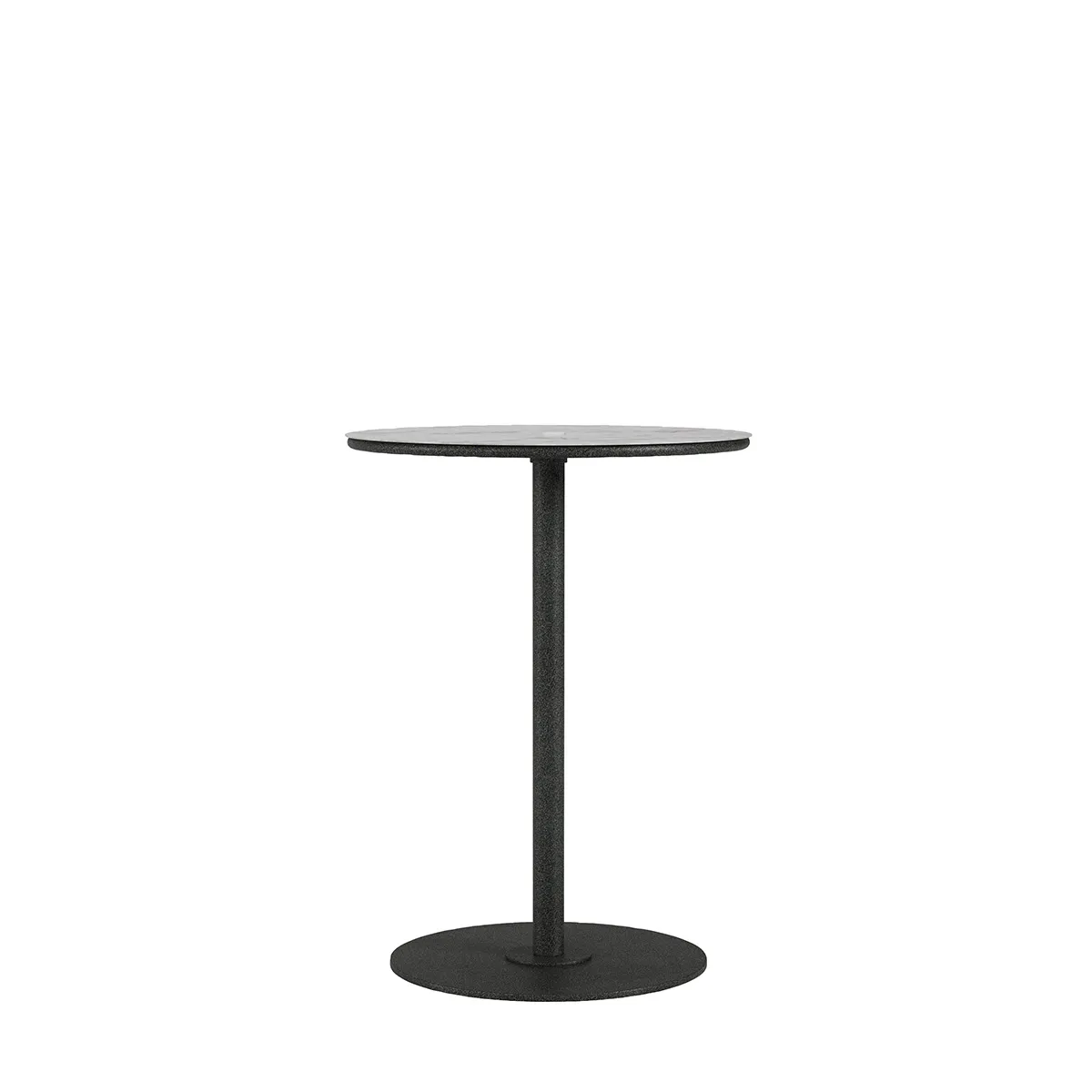 Axis 30" Round Forma Top KD Pedestal Bar Umbrella Table