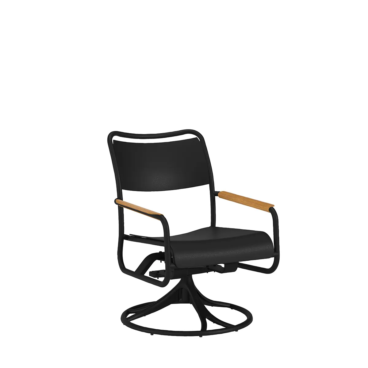 Cove Solid Back Swivel Dining Chair