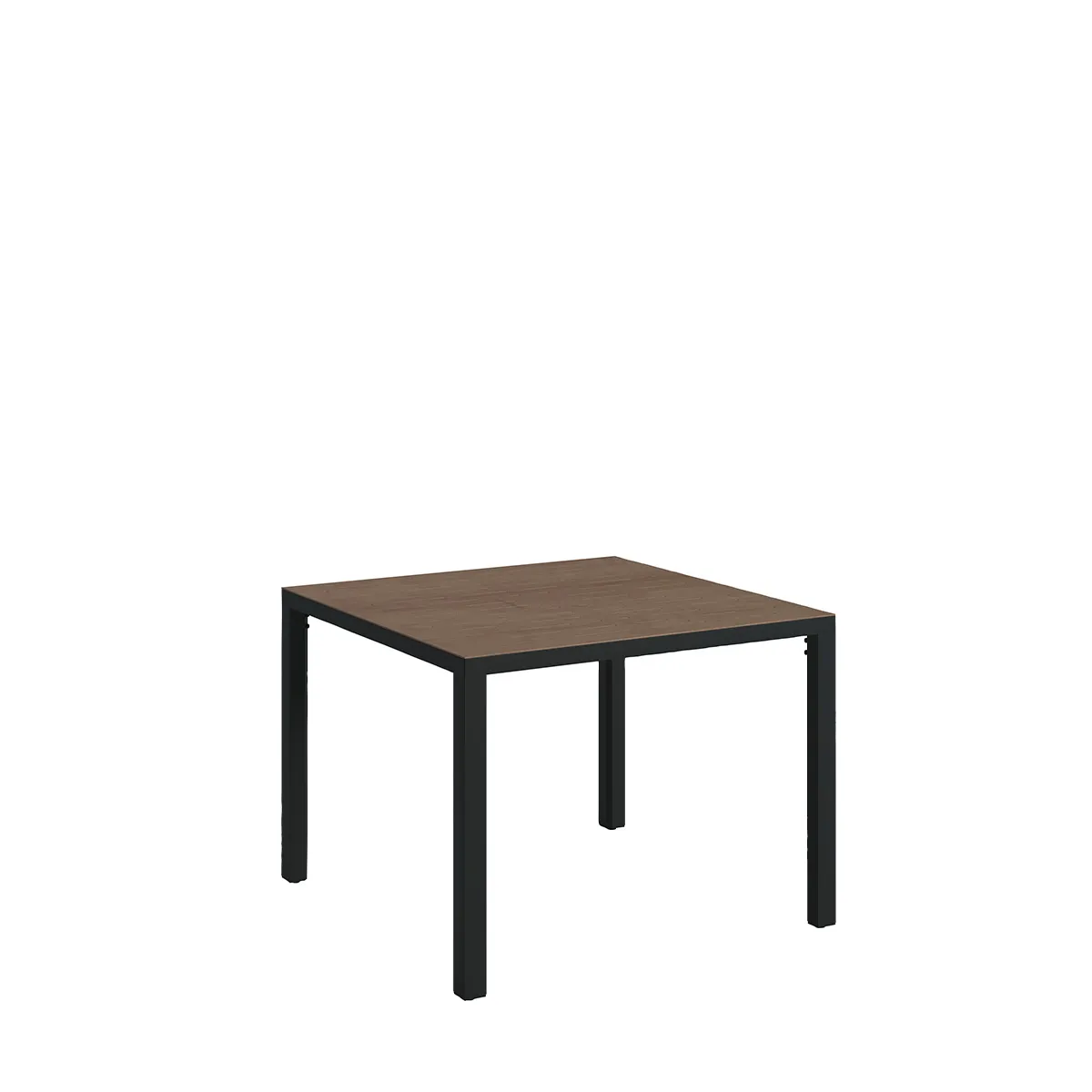 Parsons Raya Woodgrain 42" Square KD Dining Umbrella Table, ADA