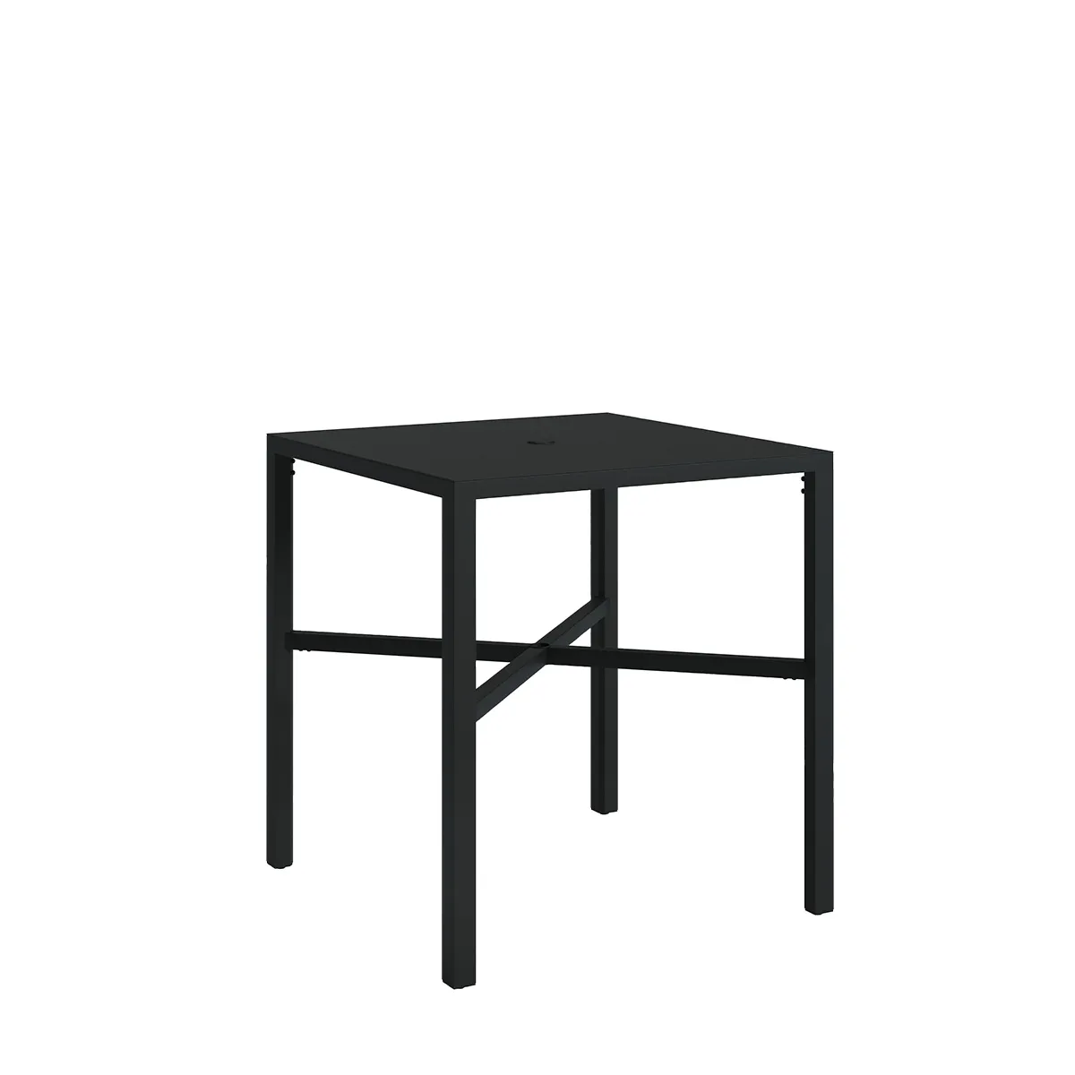 Parsons Solid Aluminum 37" Square KD Bar Umbrella Table