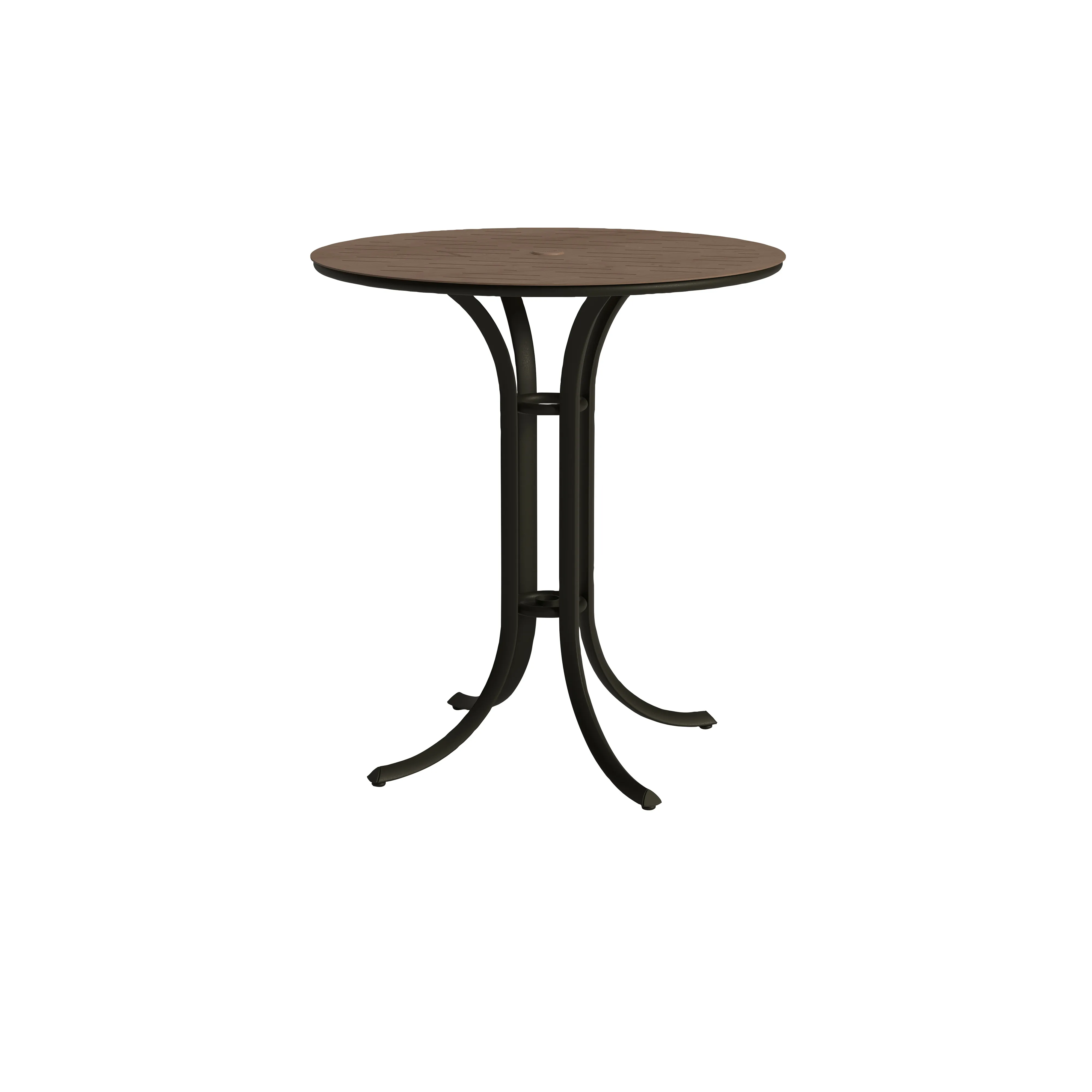 Vento Raya Woodgrain 36" Round Bar Umbrella Table
