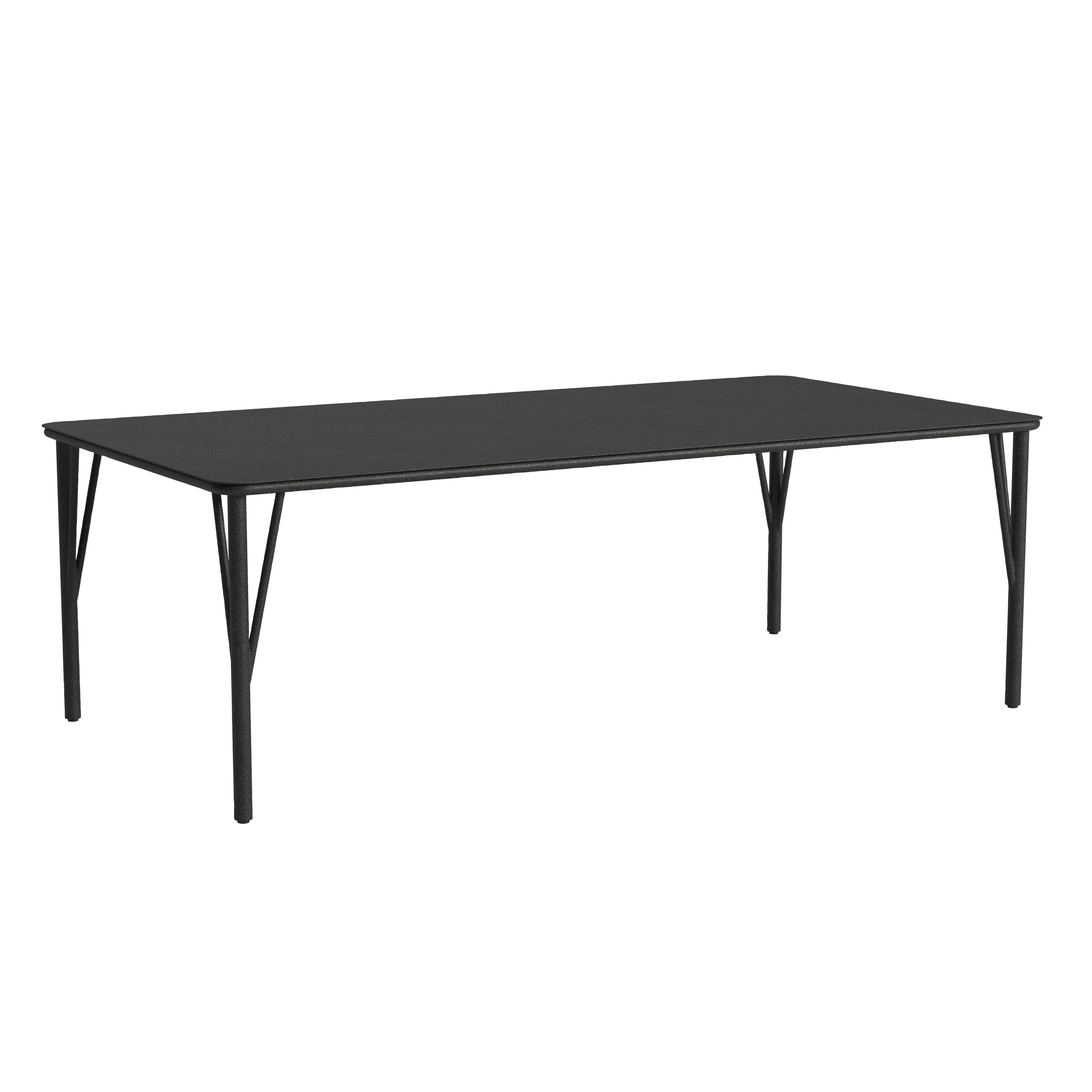 Zenith Solid 84" x 44" Rectangular Dining Umbrella Table