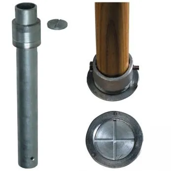 Gopher Sleeve, 16" Flush Mount, 2.5" Pole