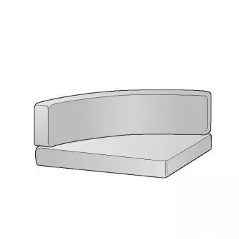 Cushion, 1/4 Section w/ Backrest (Set)
