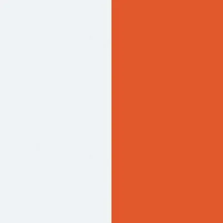 Bright White | Bright Orange
