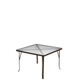 acrylic square patio dining table