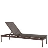 patio woven armless chaise lounge
