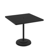 patio square pedestal bar table