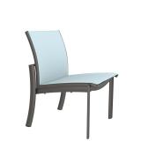 outdoor relaxed sling side chair