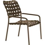 patio cross strap dining chair