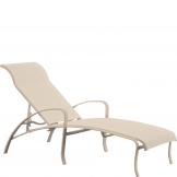 modern sling outdoor chaise lounge